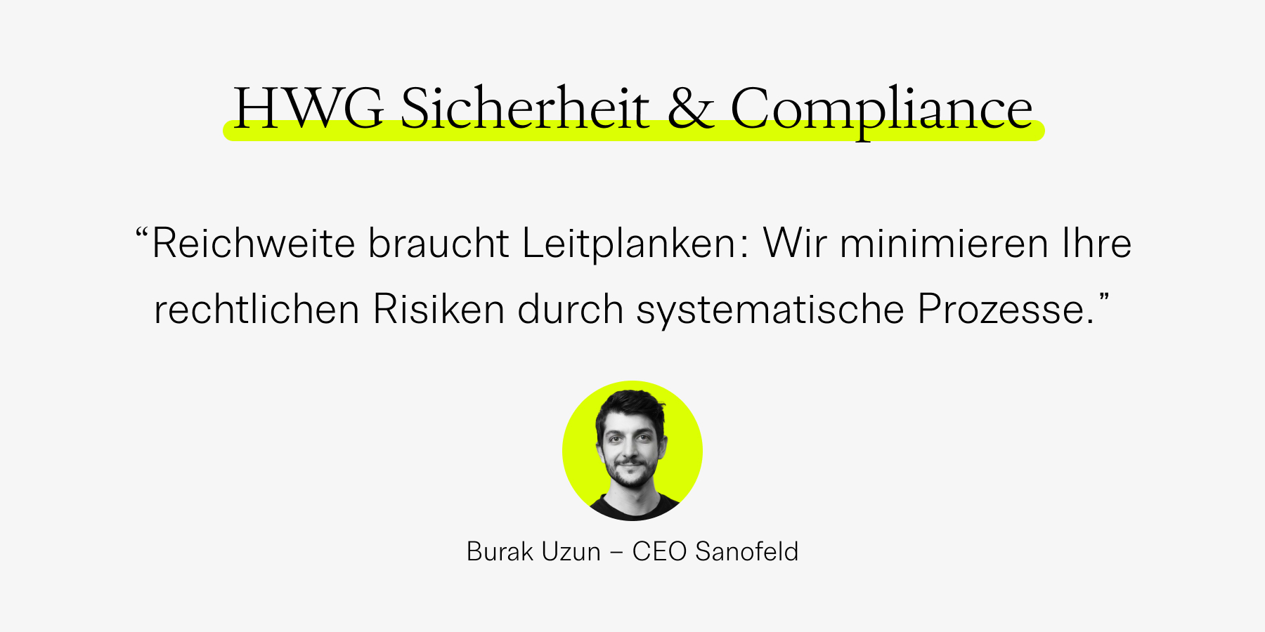 HWG Sicherheit & Compliance